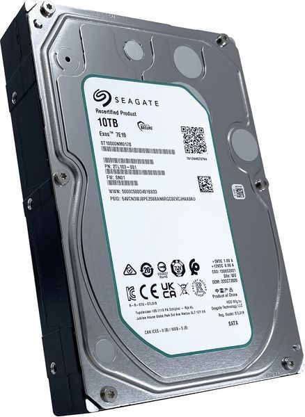 Жесткий диск Seagate 10TB 3.5" 7200 256MB SATA Exos 7E10 ST10000NM017B фото