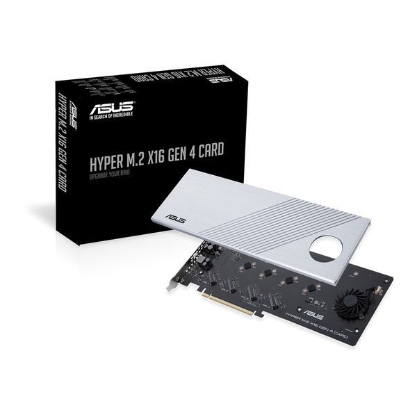Плата-адаптер PCIe ASUS Hyper M.2 X16 PCIe 4.0/3.0 X4 Expansion Card GEN 4 90MC08A0-M0EAY0 фото