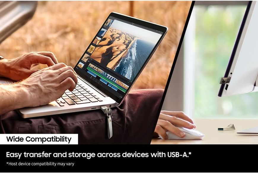 Накопичувач Samsung 512GB USB 3.1 Type-A Bar Plus Сірий MUF-512BE4/APC фото