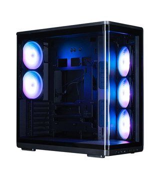Корпус Zalman P60 без БП, 2xUSB3.0, 1x Type C, 3x120мм ARGB Reverse, 2x120мм ARGB, VGA 435мм, LCS ready, Curved Tempered Glass, Dual Chamber, ATX, чёрный P60BLACK фото