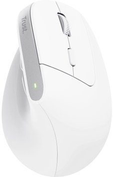 Миша Trust Bayo+ Multidevice Ergonomic, BT/WL/USB-A, біла 25399_TRUST фото
