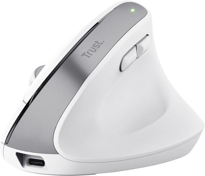 Миша Trust Bayo+ Multidevice Ergonomic, BT/WL/USB-A, біла 25399_TRUST фото