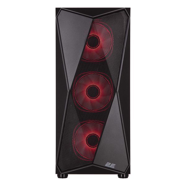 Корпус 2E GAMING Aruba G3313B, без БЖ 1xUSB3.0, 2xUSB2.0, 5x120мм ARGB, VGA 300мм, LCS ready, HUB, TG Side Panel, ATX, чорний 2E-G3313B фото