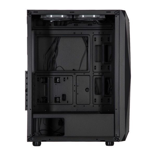 Корпус 2E GAMING Aruba G3313B, без БЖ 1xUSB3.0, 2xUSB2.0, 5x120мм ARGB, VGA 300мм, LCS ready, HUB, TG Side Panel, ATX, чорний 2E-G3313B фото