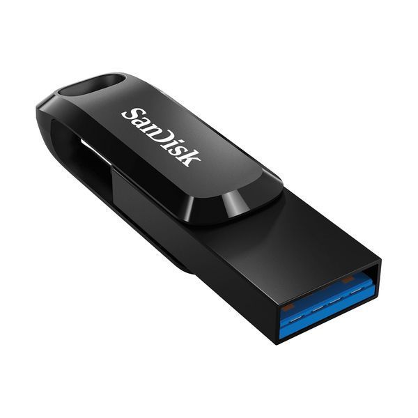 Накопичувач SanDisk 64GB USB 3.1 Type-A + Type-C Ultra Dual Drive Go Чорний SDDDC3-064G-G46 фото