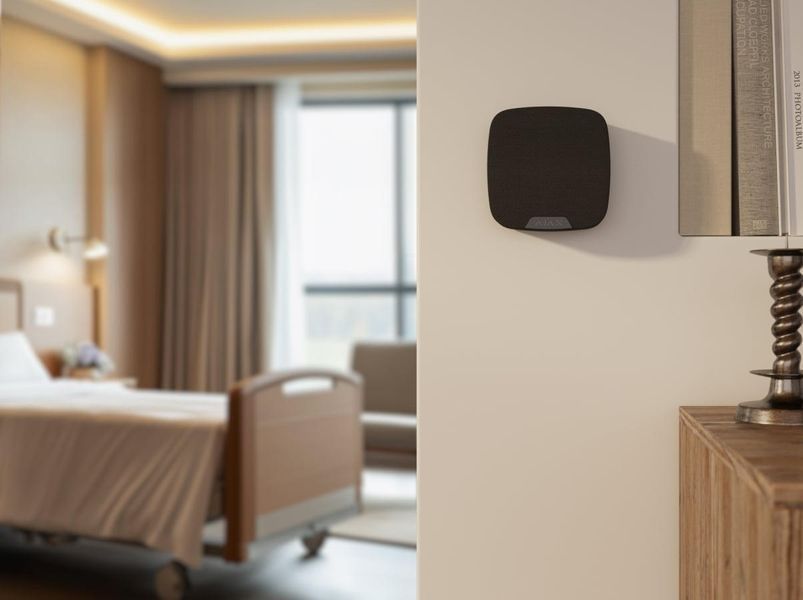 Беспроводной голосовой модуль Ajax SpeakerPhone, Full-duplex, 103Db, Jeweller, Wings, черный 000052322 фото